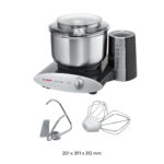 BOSCH KITCHEN MACHINE 1000 W BLACK SILVER - Image 3