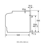BOSCH SERIES 4 BUILT-IN OVEN WITH ADDED STEAM FUNCTION 60 X 60 CM STAINLESS STEEL - Image 3