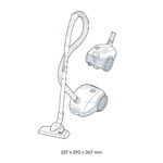 BOSCH SERIES 2 BAGGED VACUUM CLEANER RED - Image 3