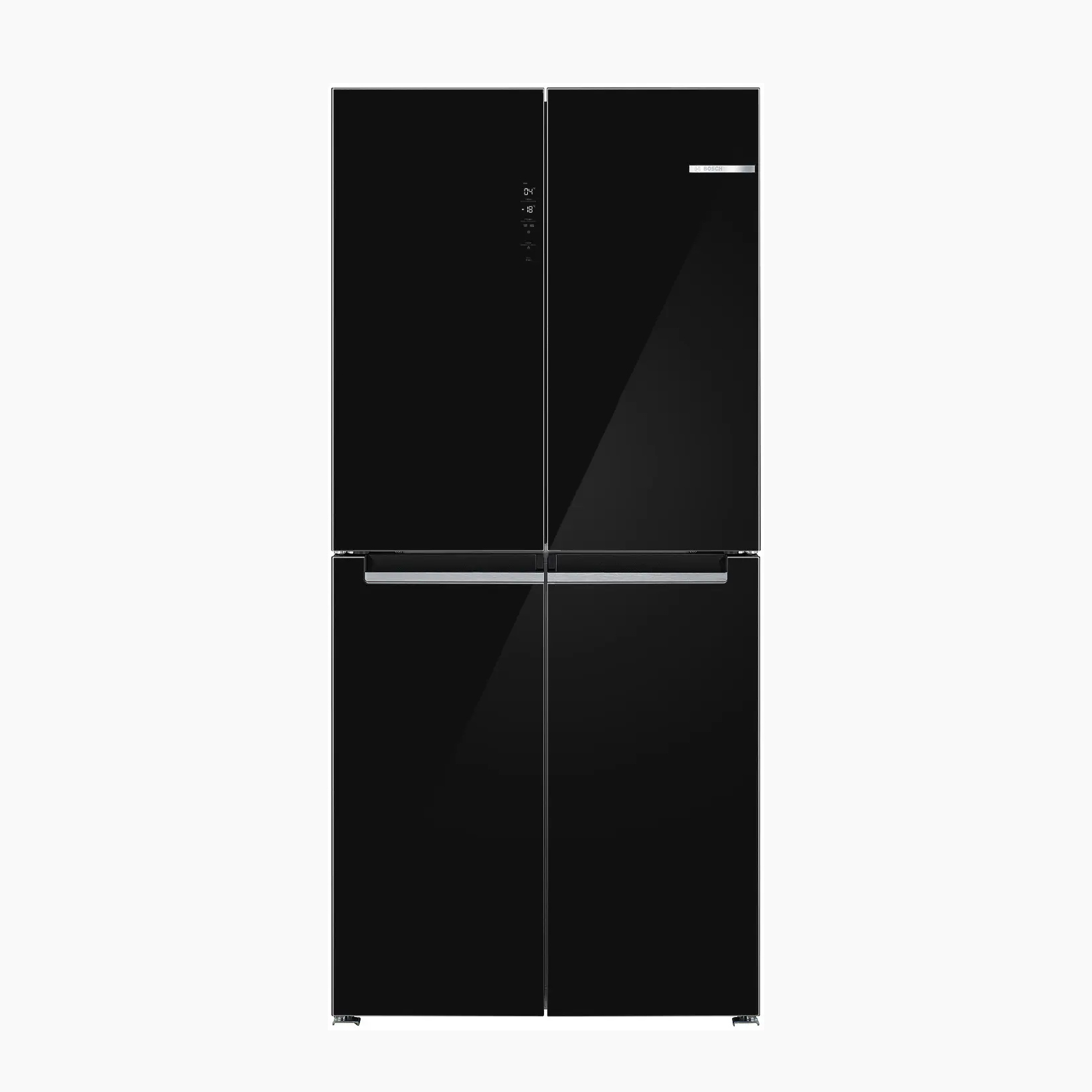 E-Com WEB - BOSCH 60_KMC85LBEA-01 BOSCH SERIES 4 FRENCH DOOR REFRIGERATOR GLASS DOOR 189.5 X 85.5 CM BLACK - Image 1