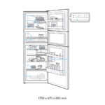 BOSCH SERIES 4 FREESTANDING FRIDGE FREEZER WITH FREEZER AT TOP 175 x 67 CM - Image 3