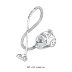 BOSCH SERIES 4 BAGLESS VACUUM CLEANER PROHYGIENIC WHITE - Image 3