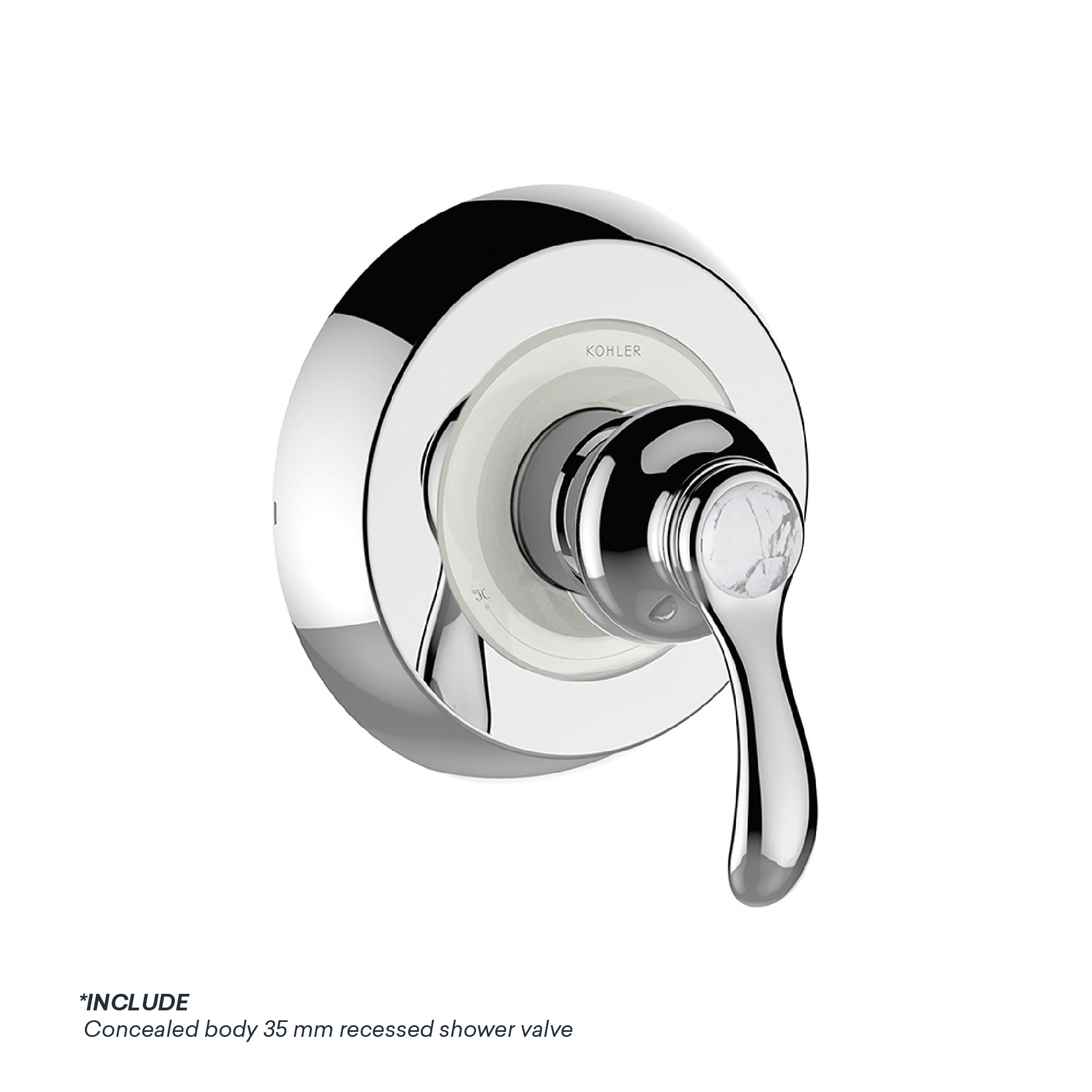E-Com WEB - Kohler 103_K-11698T-4-CP-01 KOHLER FAIRFAX 35MM RECESSED SHOWER TRIM - Image 1