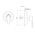 KOHLER JULY 35MM RECESSED SHOWER TRIM - Image 2