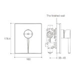 KOHLER STANCE 40MM RECESSED SHOWER TRIM - Image 2