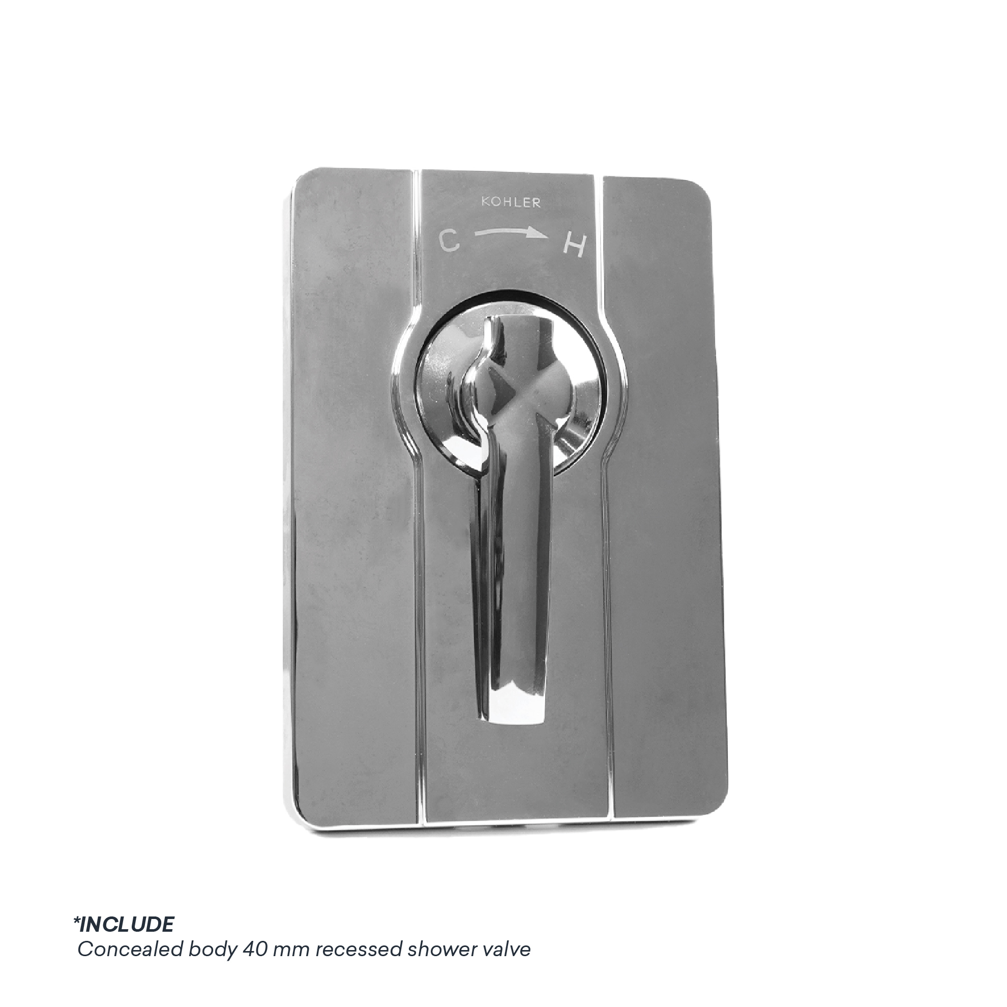 E-Com WEB - Kohler 111_K-15354T-4-CP-01 KOHLER MARGAUX 40MM RECESSED SHOWER TRIM - Image 1