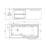 KOHLER ALEUTIAN 1.7M INTEGRATED BATHTUB - Image 3