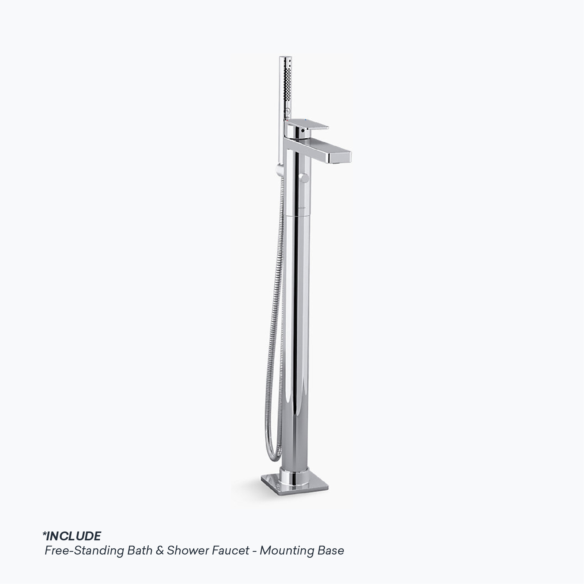 E-Com WEB - Kohler 188_K-23492T-4-CP + 97905T-NA-01 KOHLER PARALLEL FREESTANDING BATH MIXER WITH CONCEALED BODY - Image 1