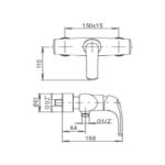 KOHLER NATEO WALL MOUNT SHOWER FAUCET - Image 2
