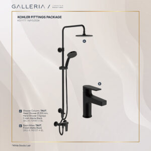 KOHLER BLACK FITTINGS PACKAGE 1