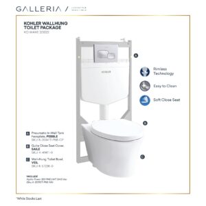 KOHLER WALLHUNG TOILET PACKAGE