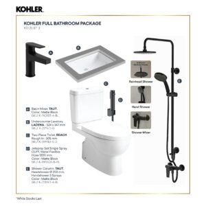 KOHLER FULL BATHROOM PACKAGE (BLACK)