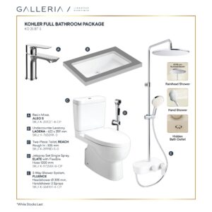 KOHLER FULL BATHROOM PACKAGE (CHROME)
