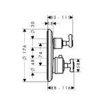 AXOR MONTREUX THERMOSTAT BATH & SHOWER TRIM - Image 2