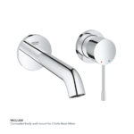 GROHE ESSENCE 2 HOLE WALL MOUNTED M-SIZE