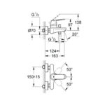 GROHE EUROSMART COSMOPOLITAN SHOWER MIXER - Image 2