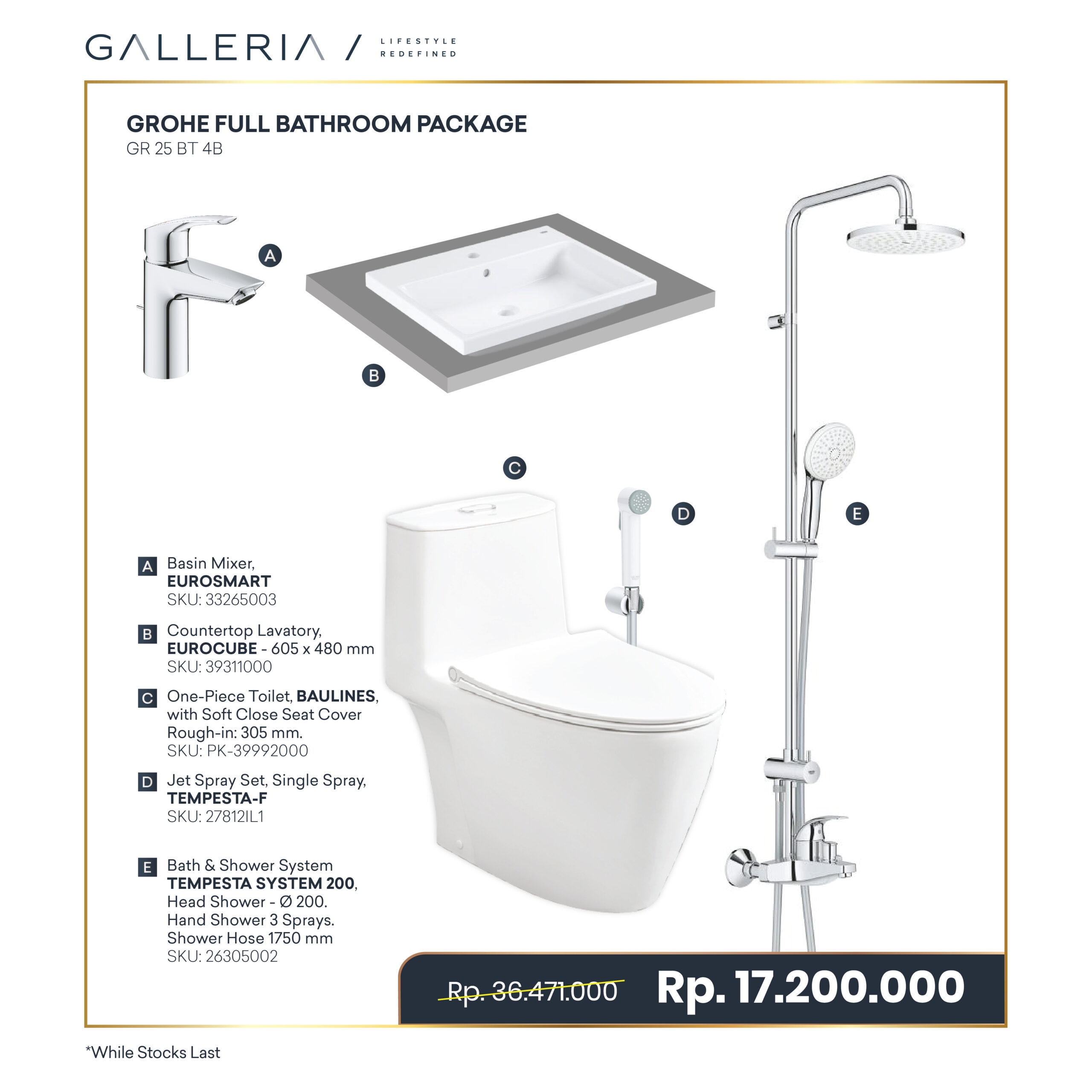 Package Promo-04 GROHE FULL BATHROOM PACKAGE - Image 1