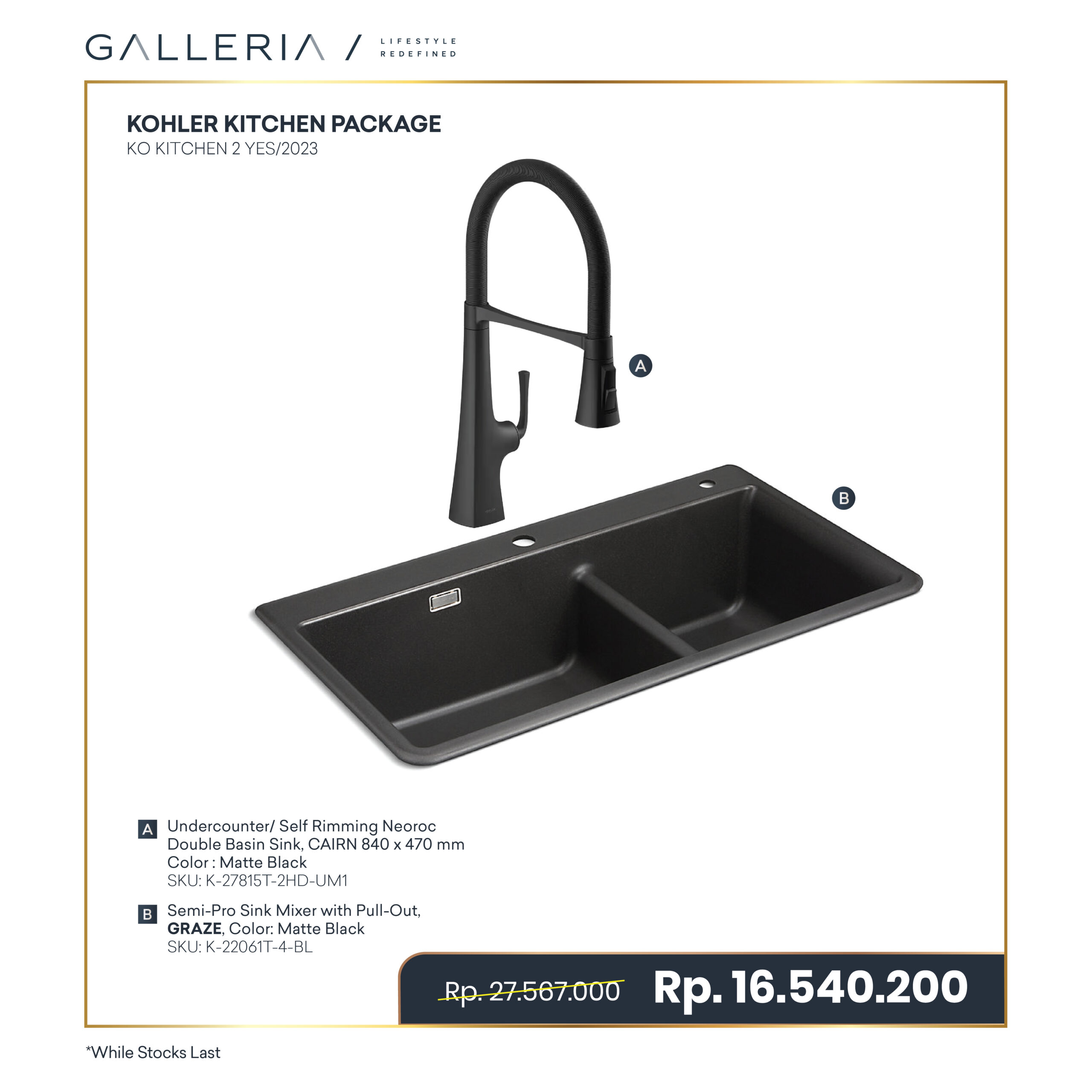 Package Promo-11 KOHLER KITCHEN PACKAGE 2 - Image 1