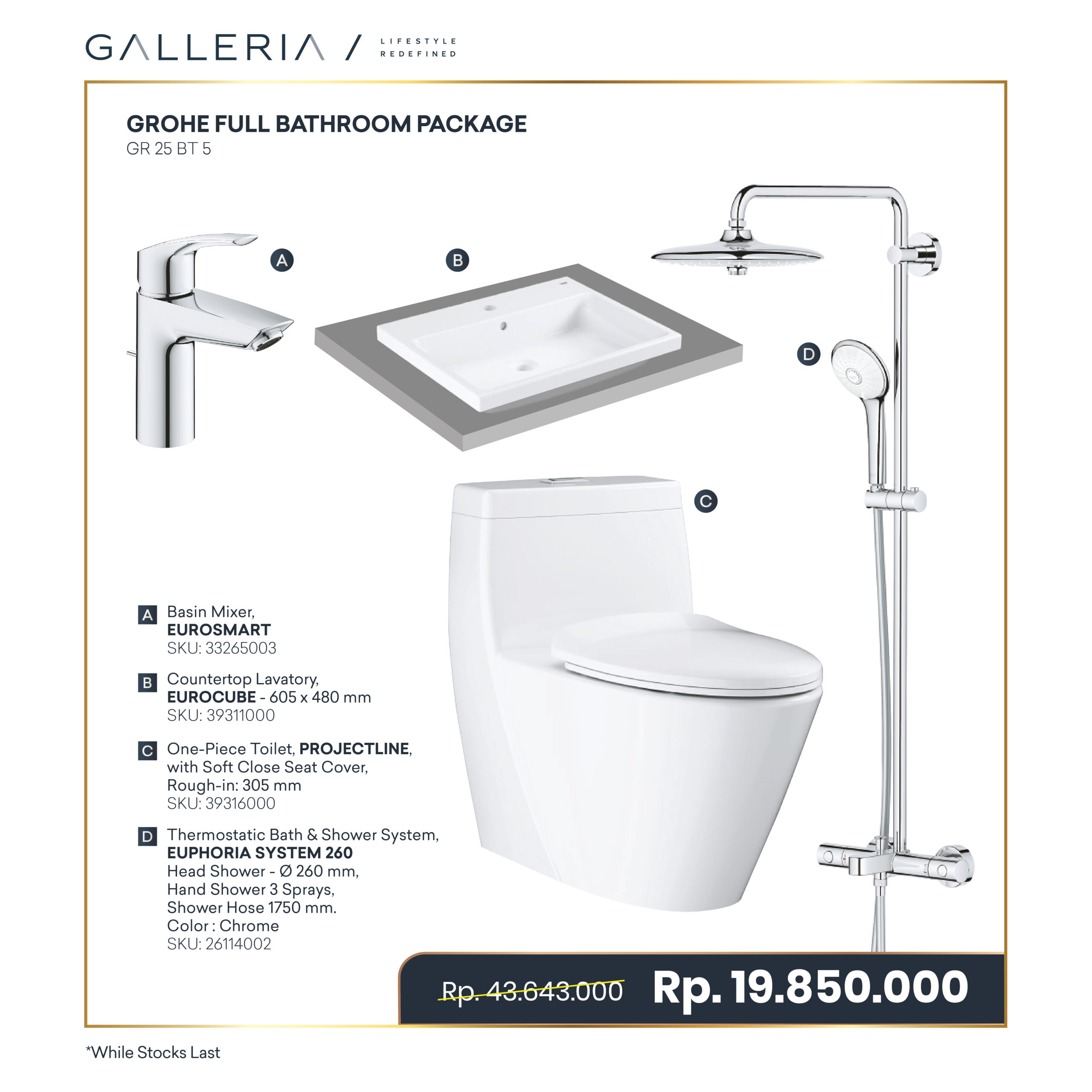 Paket - Commerce-03 GROHE FULL BATHROOM PACKAGE - Image 1