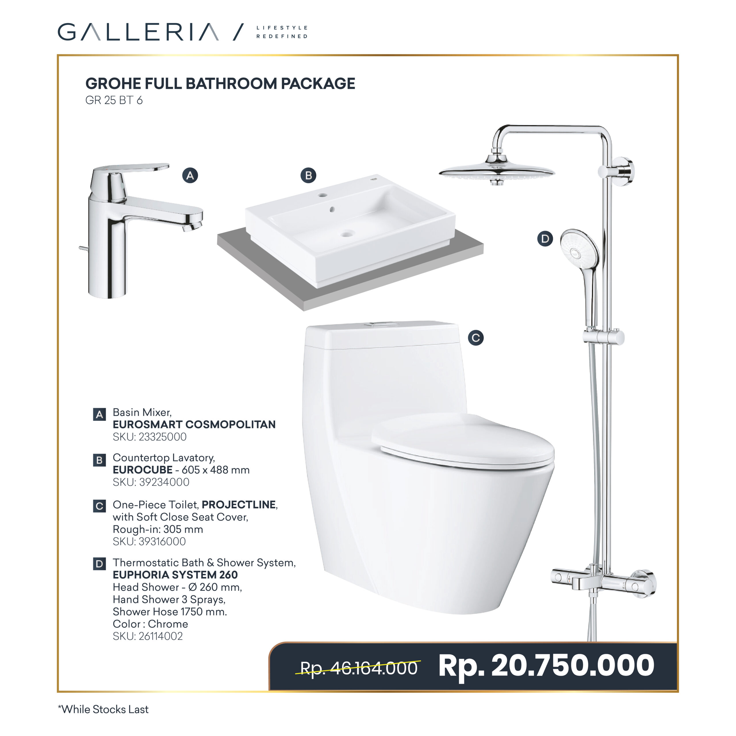 Paket - Commerce-04 GROHE FULL BATHROOM PACKAGE 2 - Image 1