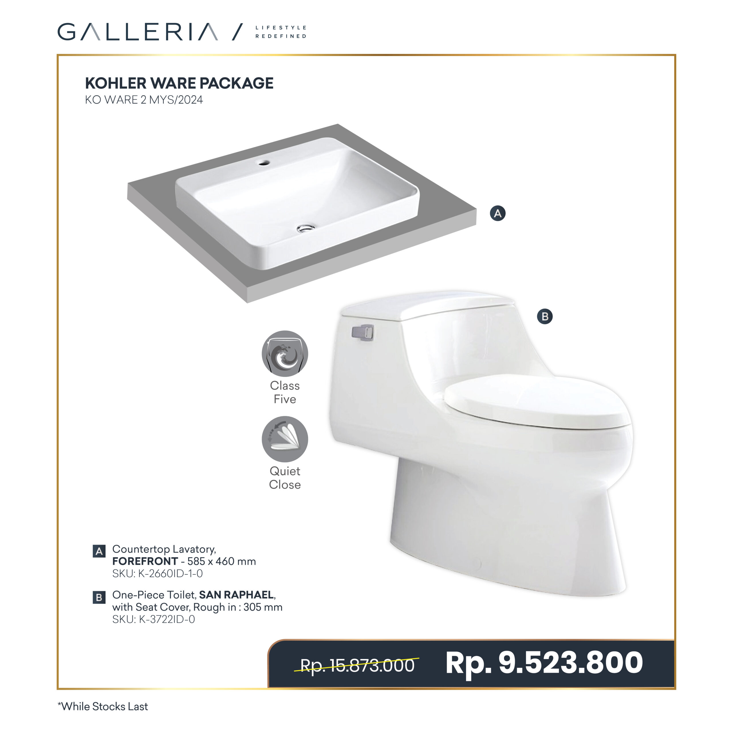 Paket - Commerce-08 KOHLER WARE PACKAGE 1 - Image 1