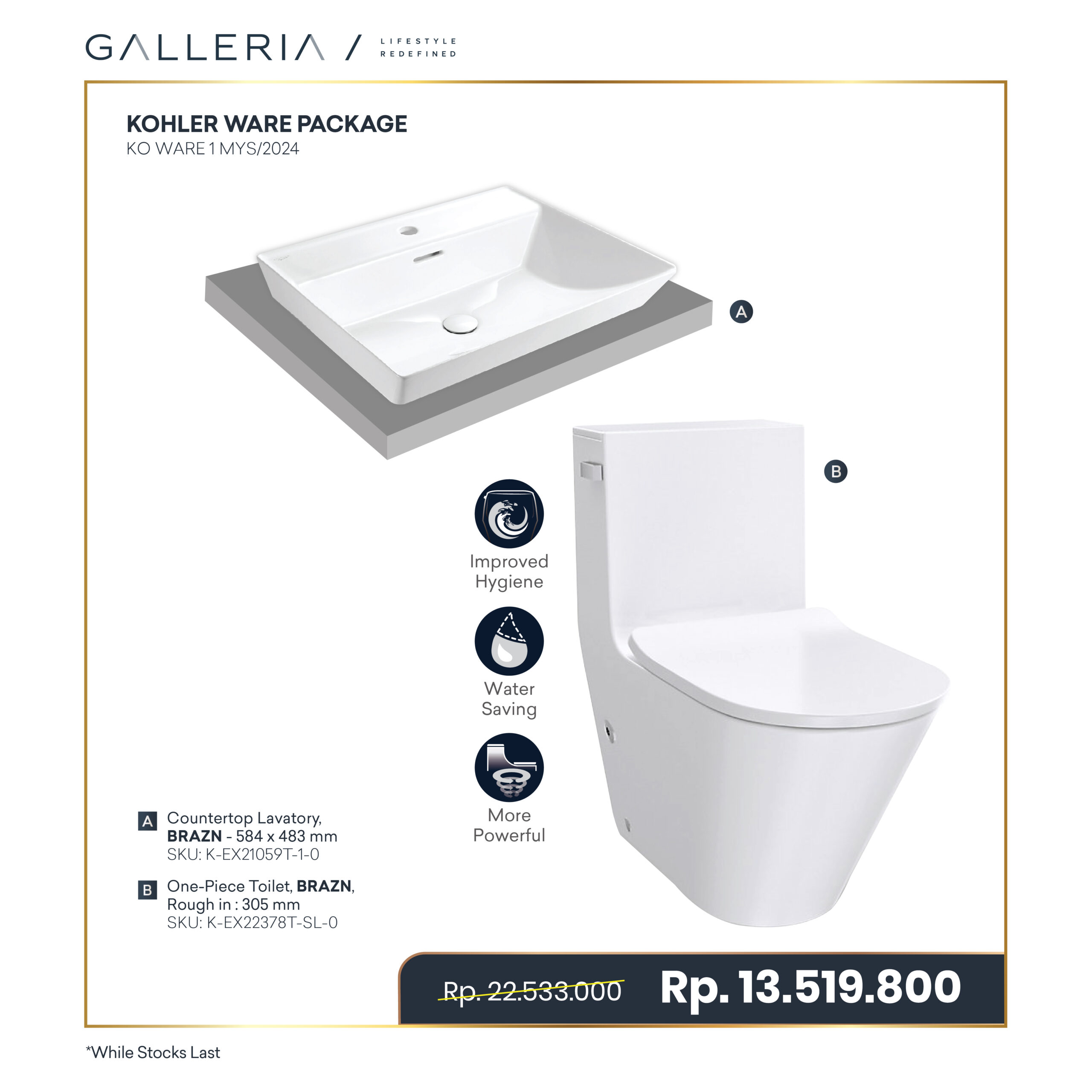 Paket - Commerce-09 KOHLER WARE PACKAGE 2 - Image 1