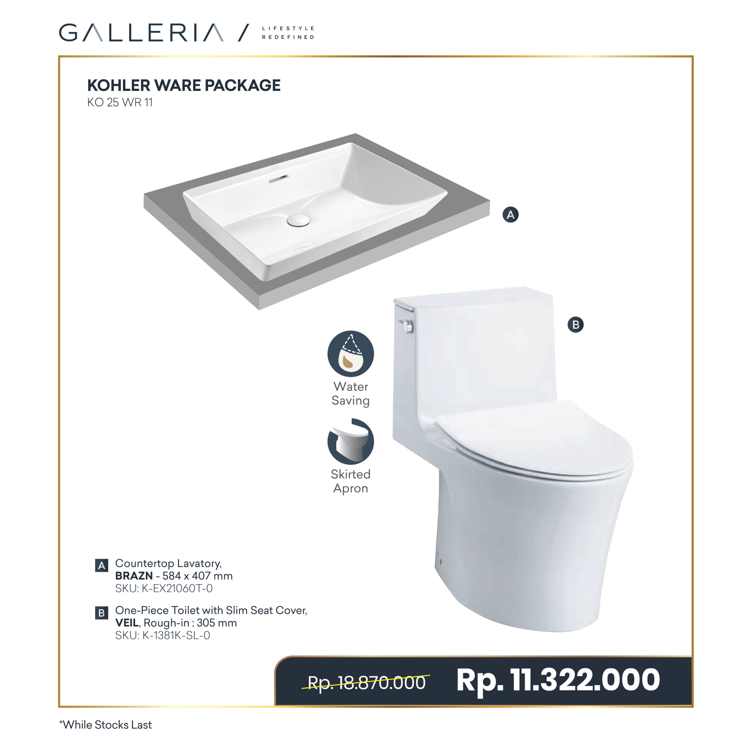 Paket - Commerce-10 KOHLER WARE PACKAGE 4 - Image 1