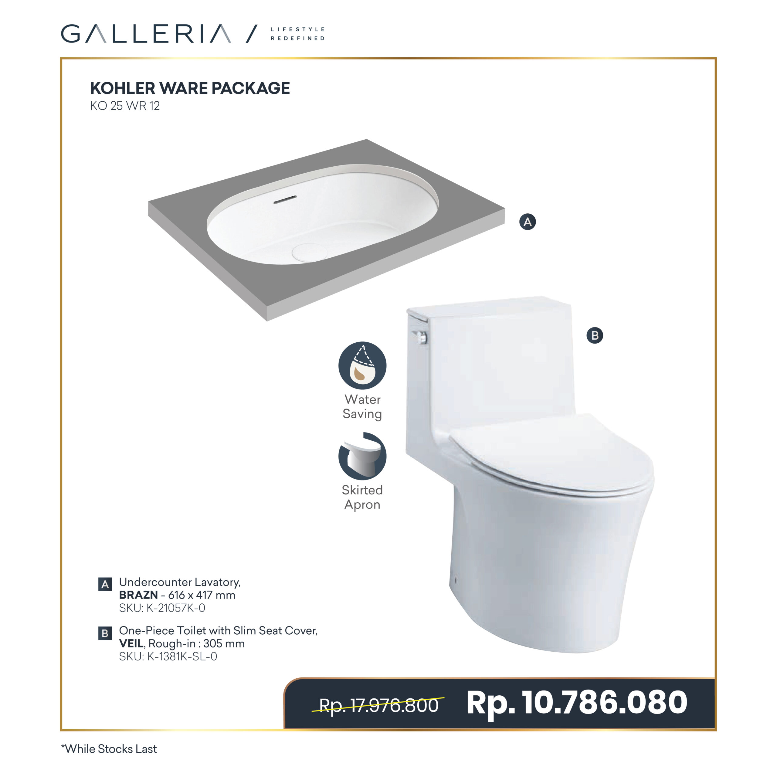 Paket - Commerce-11 KOHLER WARE PACKAGE 3 - Image 1