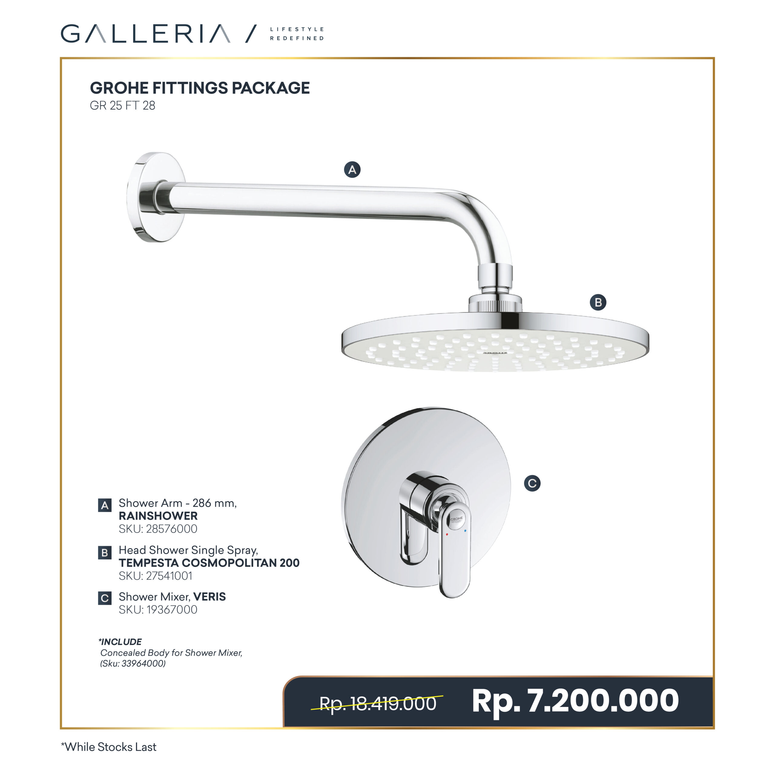 Paket Special Promo-05 GROHE SHOWER SET INBOW B - Image 1