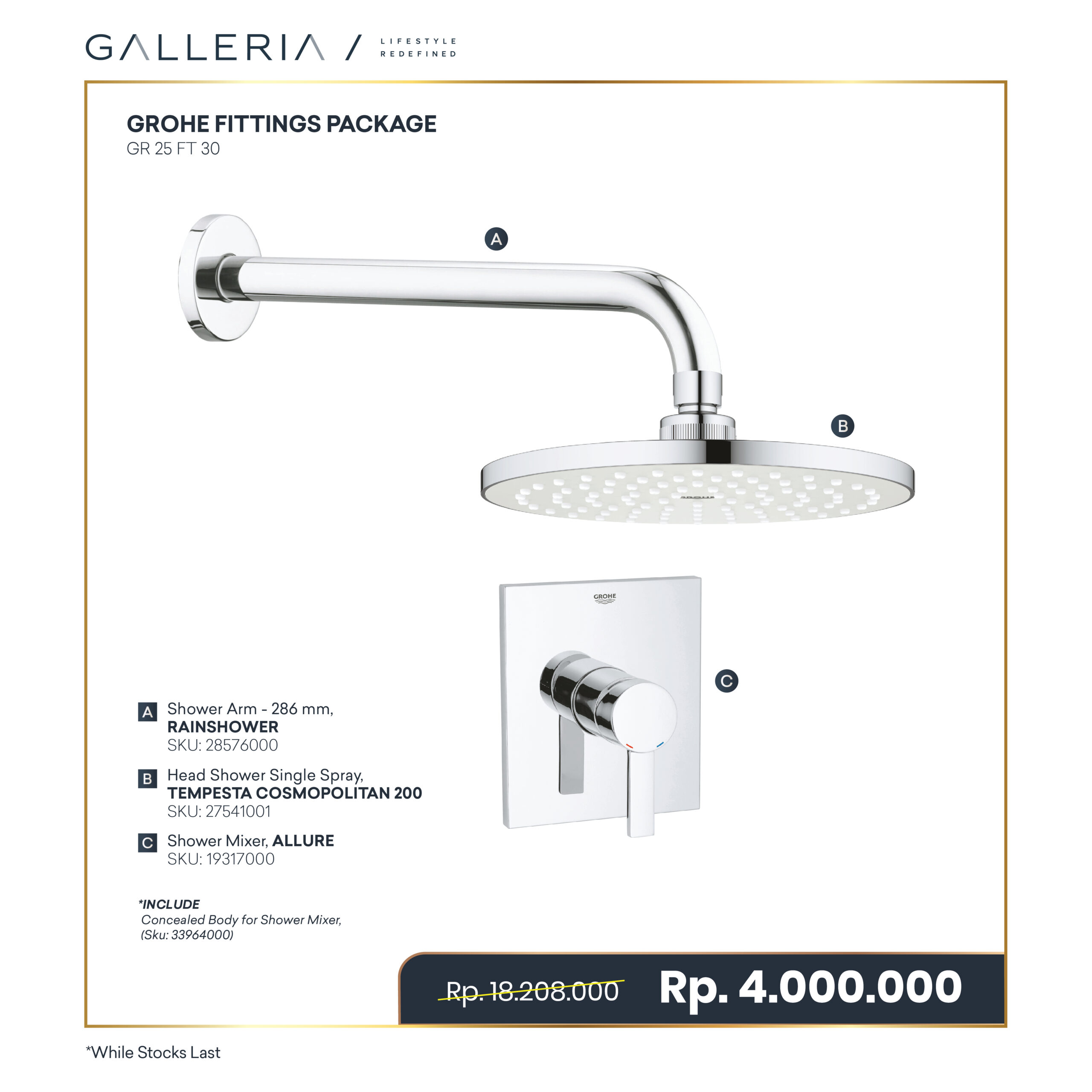 Paket Special Promo-07 GROHE SHOWER SET INBOW D - Image 1