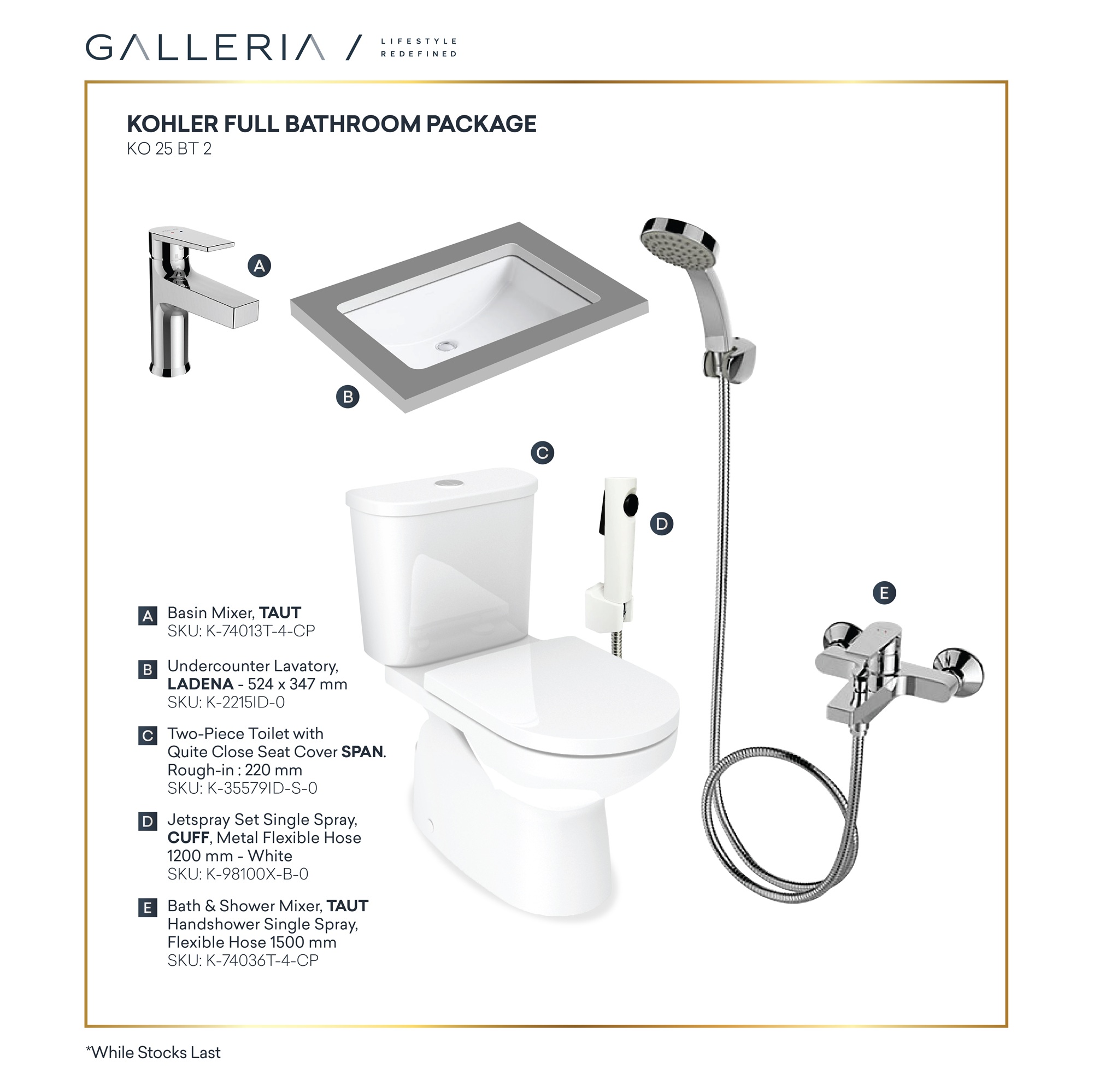 Promo Paket & Satuan-06 KOHLER FULL BATHROOM PACKAGE 2 - Image 1