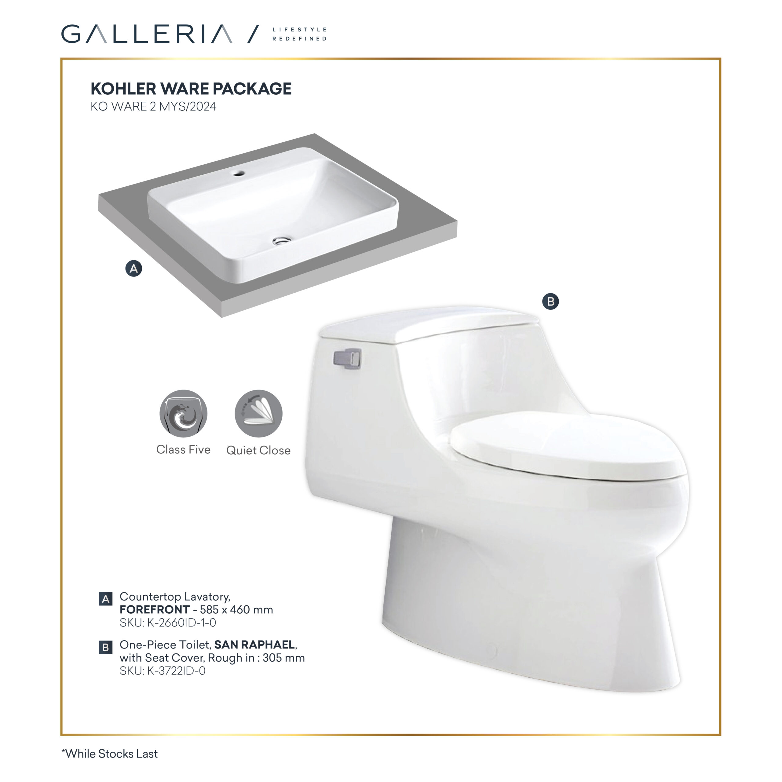 Promo Paket & Satuan-18 KOHLER WARE PACKAGE 1 - Image 1