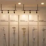 Koleksi shower fitting di Showroom Galleria