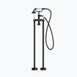 STERN KONZEPT ARGOS FREESTANDING BATH MIXER WITH WHITE PORCELAIN LEVER