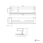 STERN KONZPET REINE CARE 25MM GRAB RAIL WITH SHELF 450MM - Image 2
