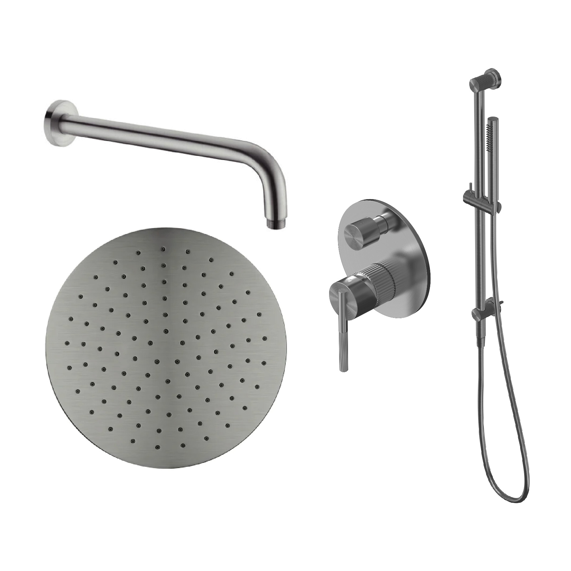 E-Com WEB - SternKonzept 35_Set NR212309aGM+NR502GM+NRROA1001GM+NR212305aGM-01 STERN KONZEPT SHOWER SET XIENA ROUND - Image 1