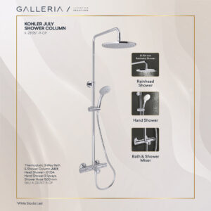 KOHLER JULY THERMOSTATIC 3-WAY SHOWER COLUMN