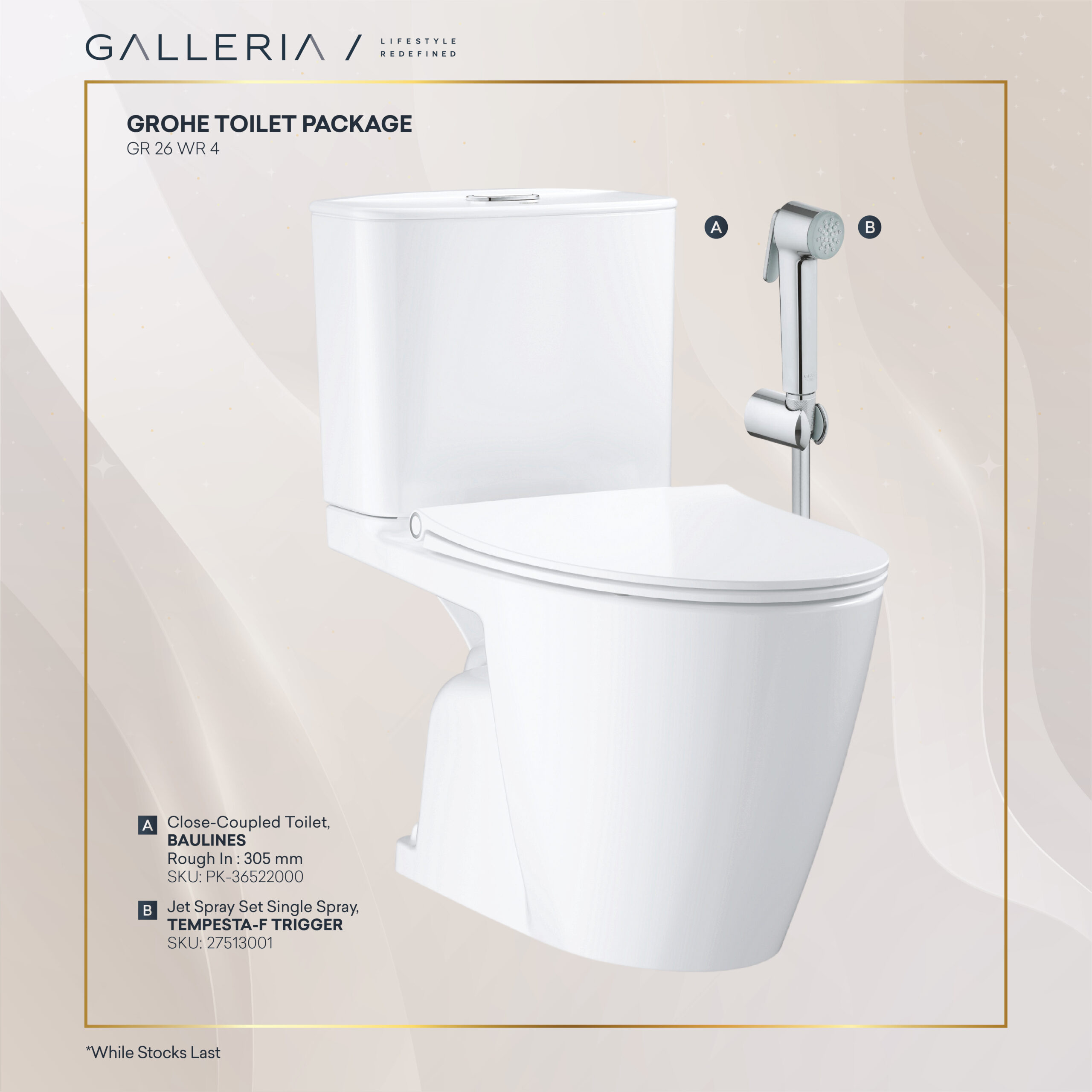 Produk Satuan + Paket MYS 2026-07 GROHE BAULINES CLOSE-COUPLED TOILETS PACKAGE 2 - Image 1