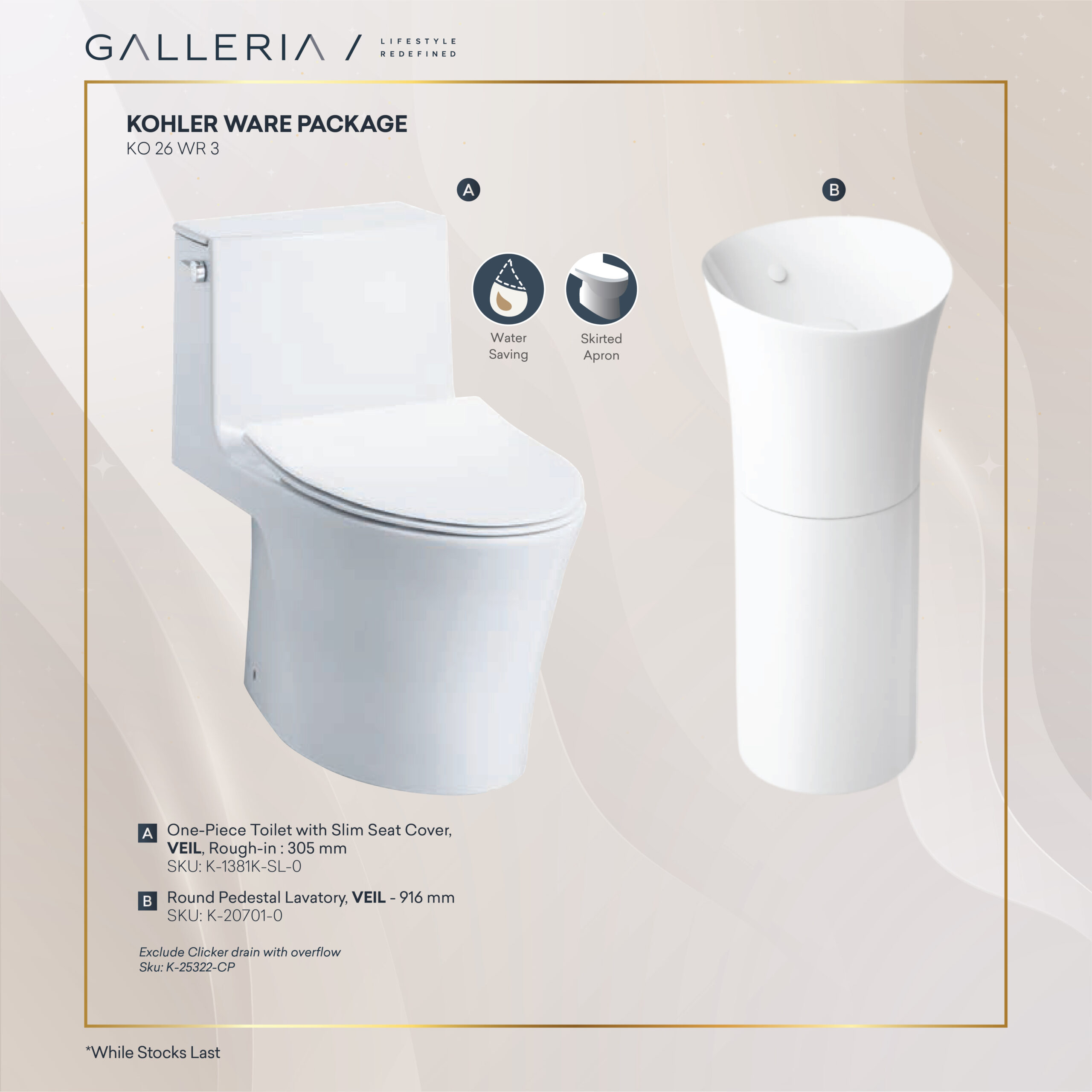 Produk Satuan + Paket MYS 2026-20 KOHLER WARE PACKAGE 6 - Image 1