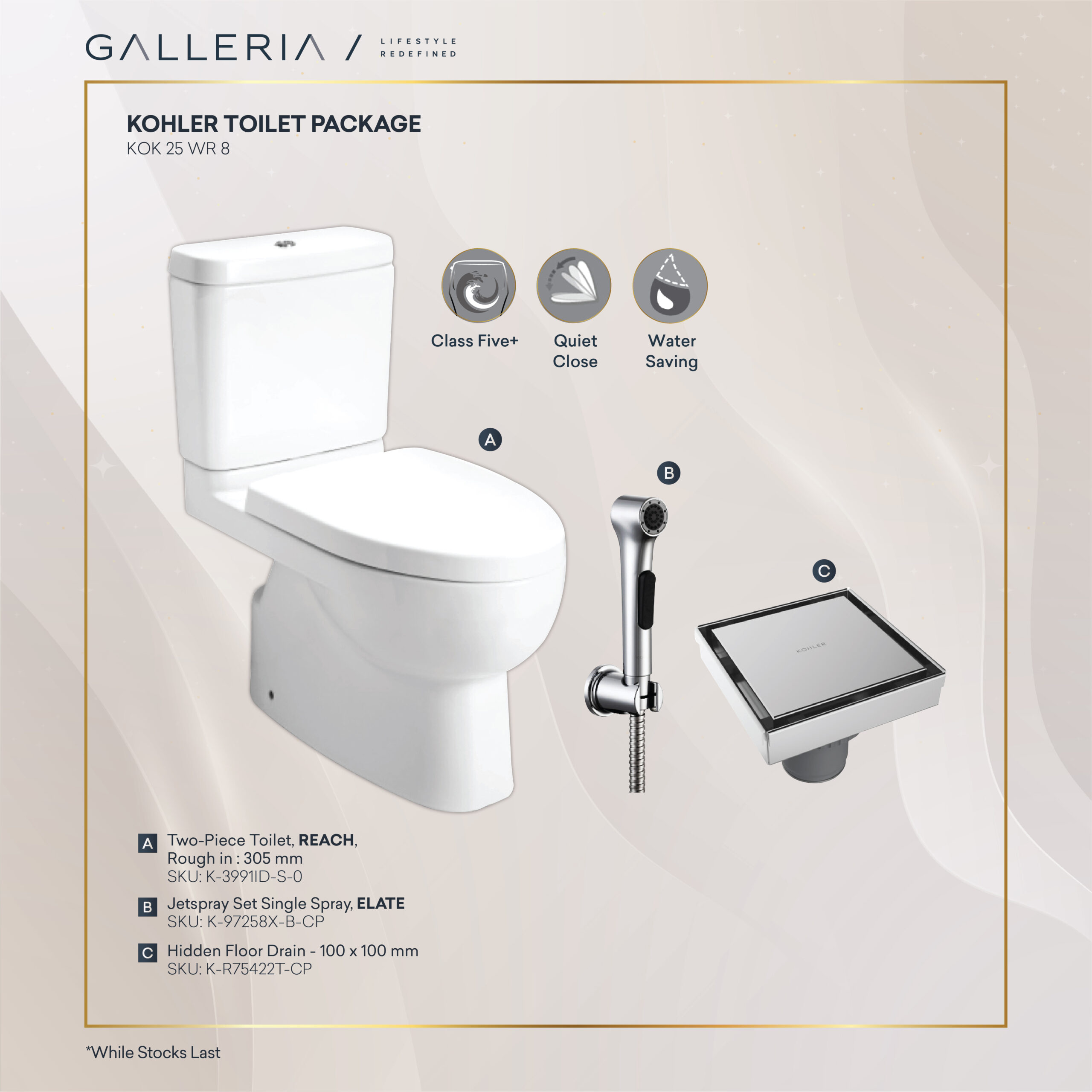 Produk Satuan + Paket MYS 2026-22 KOHLER REACH TOILET PACKAGE - Image 1