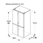 BOSCH SERIES 4 FRENCH DOOR BOTTOM FREEZER, STAINLESS STEEL - Image 2