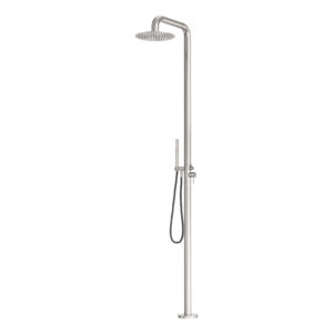STERN KONZEPT ZEIST SS316L OUTDOOR FREESTANDING SHOWER COLUMN BRUSHED NICKEL FINISH