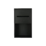 STERN KONZEPT 2 TIERS TISSUE BOX STAINLESS STEEL+COVER MATTE BLACK