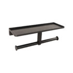 STERN KONZEPT PAPER HOLDER STAINLESS STEEL MATT BLACK WITHOUT STONE