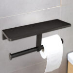 STERN KONZEPT PAPER HOLDER STAINLESS STEEL MATT BLACK WITHOUT STONE - Image 3