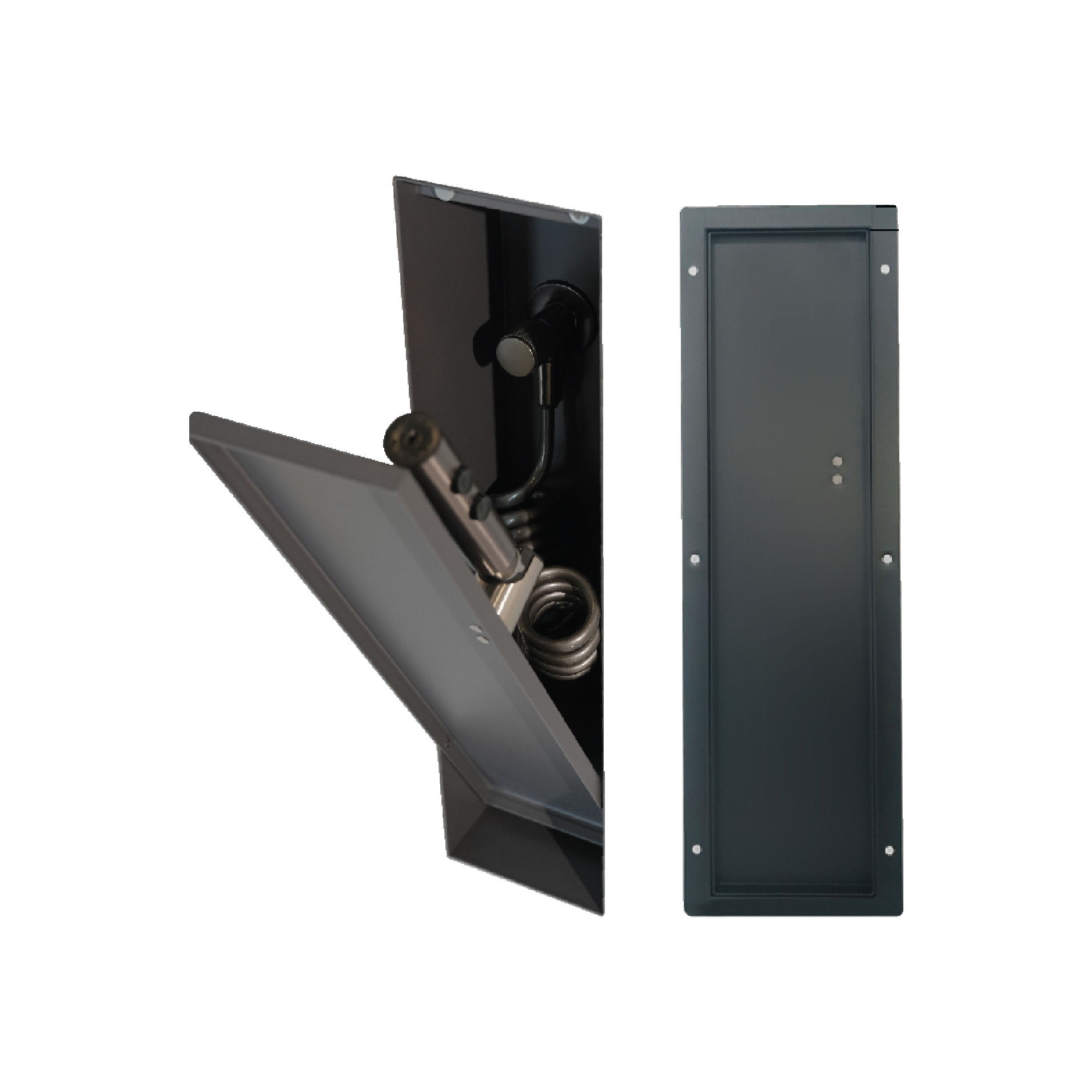 E-Com WEB - SternKonzept 48_YX-SSTS01-H-01 STERN KONZEPT HIDDEN TOILET SPRAYER NICHE MATTE BLACK - Image 1