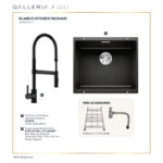 BLANCO SUBLINE 500-U SILGRANIT® SINK PACKAGE