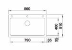 BLANCO NAYA XL 9 SILGRANIT® SINK PACKAGE - Image 2