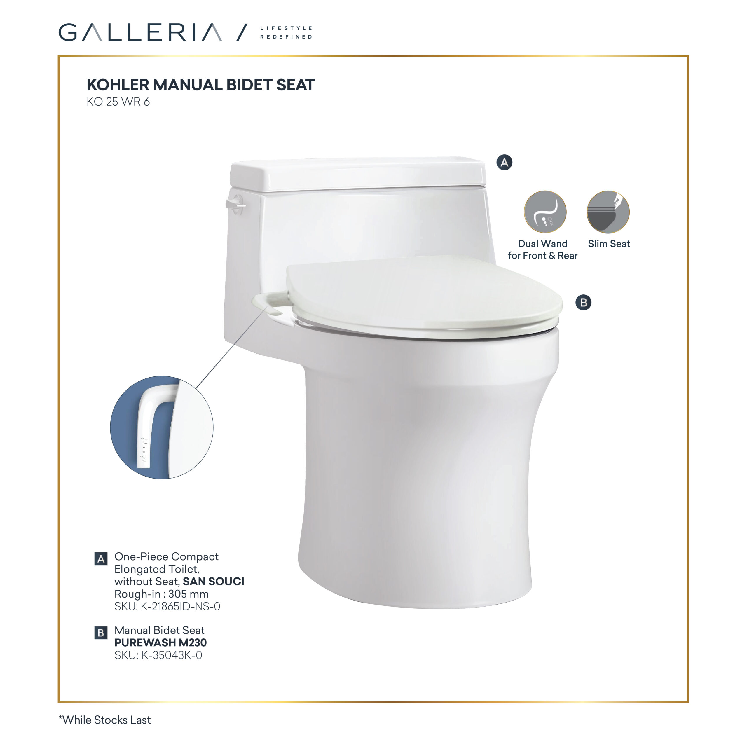 Promo YES 2026 - E_Commerce-03 KOHLER MANUAL BIDET SEAT TOILET PACKAGE 2 - Image 1
