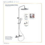 KOHLER ALEO THERMOSTATIC DUAL SHOWER COLUMN